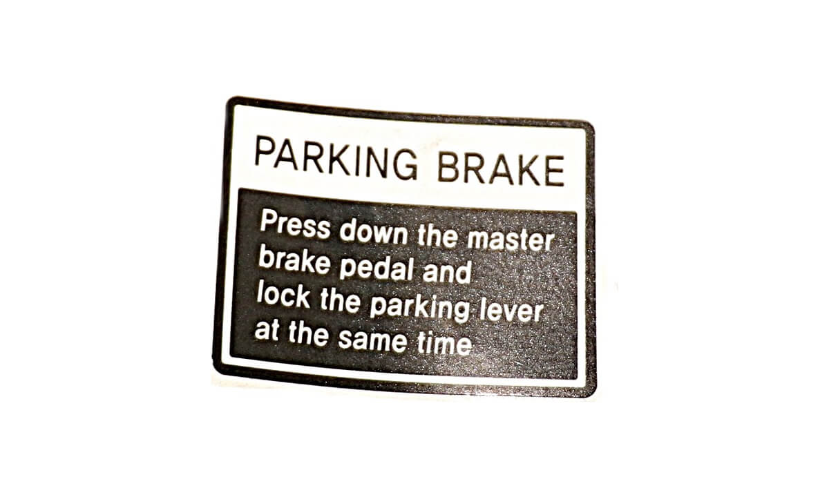 Bad Boy Part #14729040130A - Label, Parking