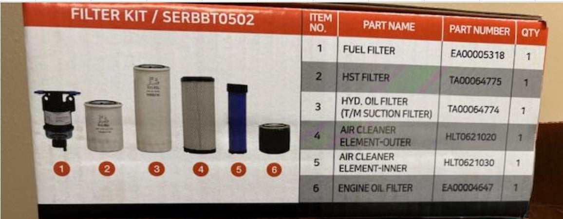 Bad Boy OEM Filter Kit for 50-series HST models | Part #SERBBT0502