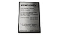 Bad Boy Part #TA00063519A - Name Plate, Rops