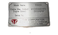 Bad Boy Part #TA00072804A - Nameplate, Model