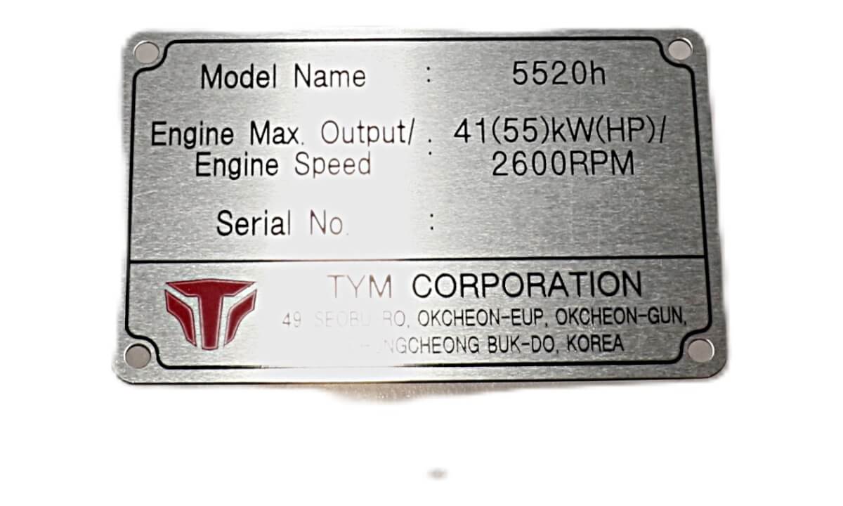 Bad Boy Part #TA00072804A - Nameplate, Model