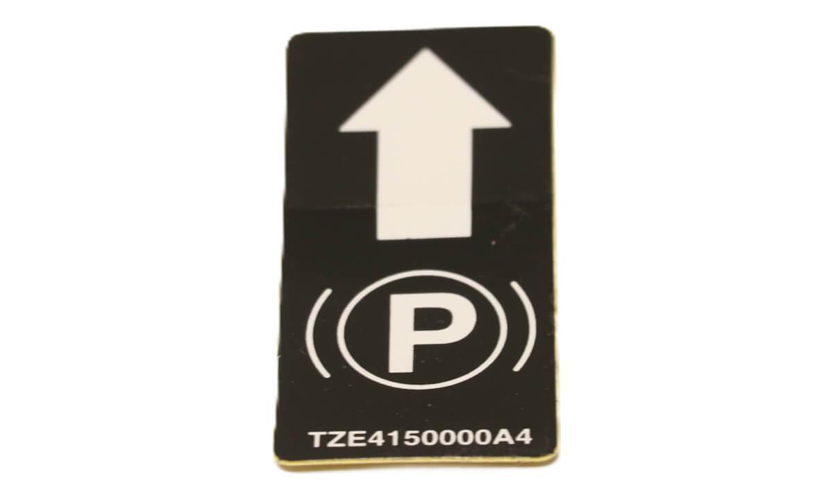 Bad Boy Part #TZE4150000A4 - Label, Parking Brake
