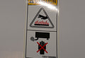 Bad Boy Part #TZE5130000C4 - Name Plate, Caution For Bb2024H/Bb3026H/Bb4025H/